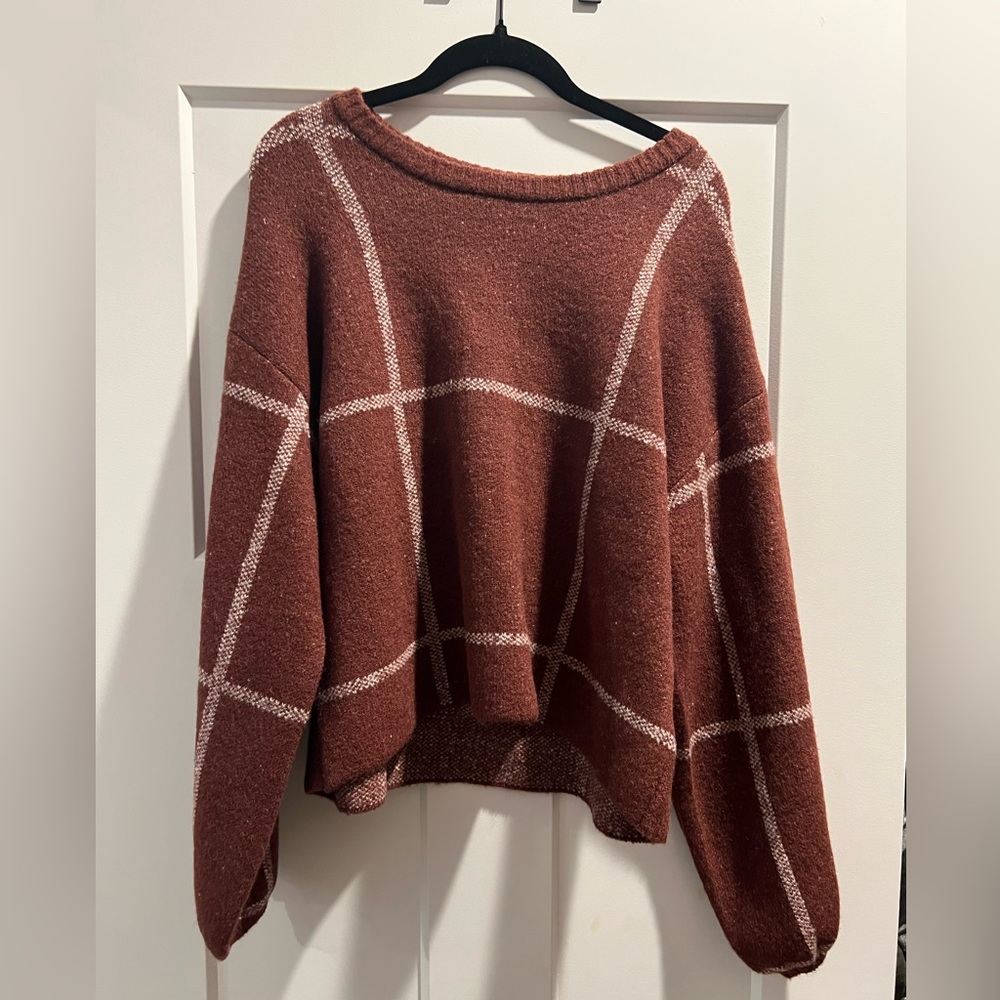 Plaid sweater